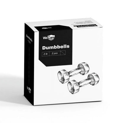 Fitness, 2Lb Neoprene Dumbbell, Pair - Black