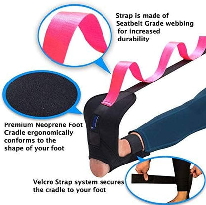 Stretching Strap Hamstring Stretcher - Stretching Equipment, Stretching Bands, Foot Stretcher, Calf Stretcher, Leg Stretcher, Ankle Stretcher Stretch Band, Ligament Stretching Belt, Stretch Strap