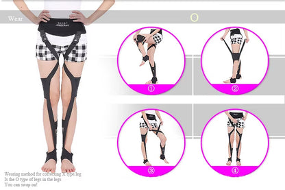 X/O Shaped Legs Correction Belt Knee Deformity Posture Corrector Adjustable Adults Children Leg Shaping Belt Strap Health Care