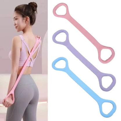 New Yoga Resistance Band with Non-Slip Handle Physical Therapy Hand Stretcher Arm Back Shoulder Exercise Band Gym Supplies