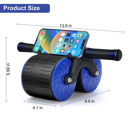 Automatic Rebound Abdominal Wheel, Dual Wheel