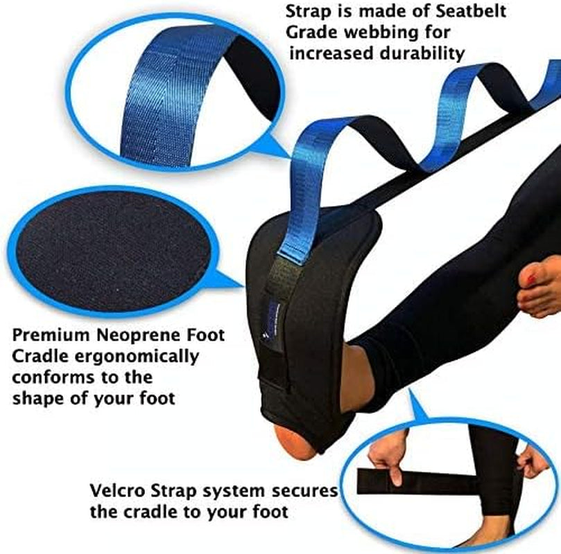 Stretching Strap Hamstring Stretcher - Stretching Equipment, Stretching Bands, Foot Stretcher, Calf Stretcher, Leg Stretcher, Ankle Stretcher Stretch Band, Ligament Stretching Belt, Stretch Strap